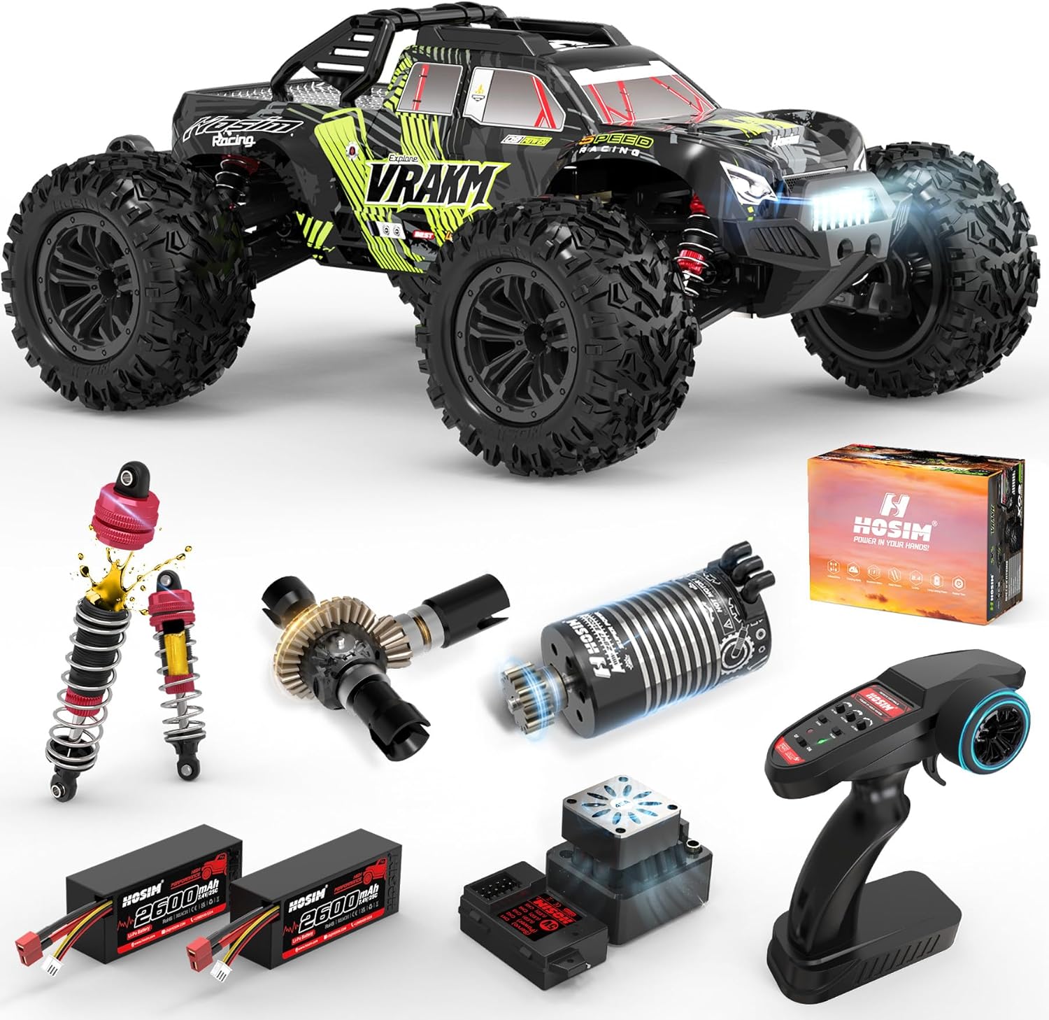 성인용 브러시리스 RC카, 1/10 스케일, 시속 68 - Rc Hobby Grade Truck 리뷰 및 가격